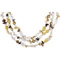 Three-strand Gemstone Necklace