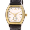 Croton Women's 18k Gold Black Strap Watch