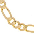 14k Yellow Gold Figaro Large Link Bracelet (8 in.)