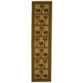 Hand-hooked Camel Ivory Wool Runner (2'6 x 10')