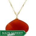 14k Goldfill Carnelian Briolette Necklace