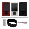 Silicon Skin Case for Zune with Armband & Belt Clip