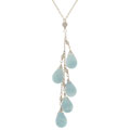 14k Goldfill Amazonite Briolette Drop Necklace