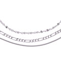Sterling Silver Three-piece Necklace Set (16 in)
