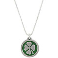 Lucky Girl Silver Four-leaf Clover Necklace