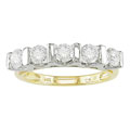 14k Gold and 1ct TDW Round Diamond Five-Stone Ring (G-I, I1-I2)