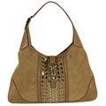 Gucci Suede Hobo with Grommet Details
