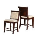 Kathy Ireland St. Pierre Cherry Counter Stools (Set of 2)