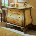 Hand Painted Golden Honey and Celery Bombay Chest