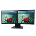 Go Video Black 17-inch LCD Dual Display Monitor