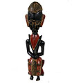 Handmade Royal Queenmother Sculpture (Ghana)