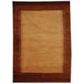 Hand-knotted Gabeh Solo Caramel Wool Rug (8' x 10')