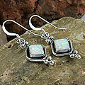 Indian Handcrafted Opal Earrings (Set of 2)