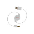 Insten Retractable 2-in-1 Cable for Gen2 iPod Shuffle