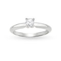 18k White Gold 1/2ct TDW GIA Certified Diamond Solitaire Ring (E, SI1)