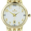 Croton Women's Ivory Dial Goldtone Dress Watch
