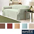 Sure Fit Smooth Suede Washable Loveseat Slipcover