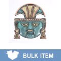 Handcrafted Peruvian Warrior God Copper Mask (Case of 4)