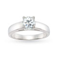 18k White Gold 3/4ct TDW GIA Certified Diamond Solitaire Ring (G, VS1)