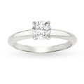 18k White Gold 7/8ct TDW GIA Certified Diamond Solitaire Ring (G, SI2)
