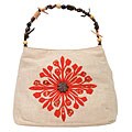 Nine West Capri Orange Canvas Handbag