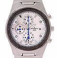 Mount Royal White Dial Steel Chronograph Watch