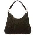 Via Spiga Zig Zag Quilted Leather Hobo Bag