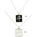 Sterling Silver Chinese Character Peace Necklace