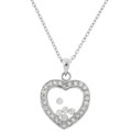 Sterling Silver Mirrored Heart Necklace