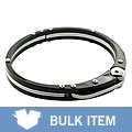 Stainless Steel Hinged Bangle Bracelet (Case of 2)