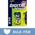 Rechargeable 9V 270mA NiMH Batteries (Case of 10)