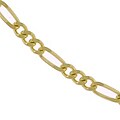 18k Gold over Silver Figaro Necklace