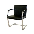 Brno-style Black Leather Chair