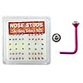 PVD-plated .925 Sterling Silver Nose Studs (Case of 52)