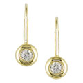 14k Gold 1/4ct Diamond Solitaire Earrings