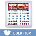 Assorted Flower Nose Bones (Case of 52)
