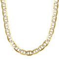 14k Gold 20-inch Marina Anchor Link Chain Necklace