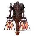 Tiffany-style Double Wall Sconce