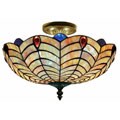 Tiffany-style Shell Hanging Light