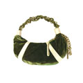 Steve Madden Medusa Green Velvet Hobo Handbag