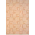 Squares Beige Wool Rug (3'3 x 5'3)