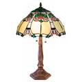Tiffany-style Simple Pink Rose Table Lamp