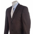 Claiborne Men's Charcoal 2-button Suit