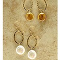 14k Goldfill Coin Pearl Earrings (USA)