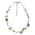 Handmade Floating Green Necklace (India)