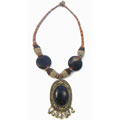 Handmade Earthy Threadwork Pendant (India)