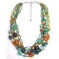 Handmade Blue Island Necklace (India)