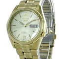 Seiko 5 Men's Gold Dial Goldtone Automatic Watch