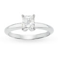 18k White Gold 7/8ct TDW GIA Certified Diamond Solitaire Ring (H, VS1)