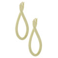 14k Yellow Gold Spiral Earrings